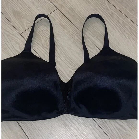 Bali 6556 One Smooth U Concealing T-Shirt Bra Lined Wire Free Womens 38DD Black - Picture 3 of 6